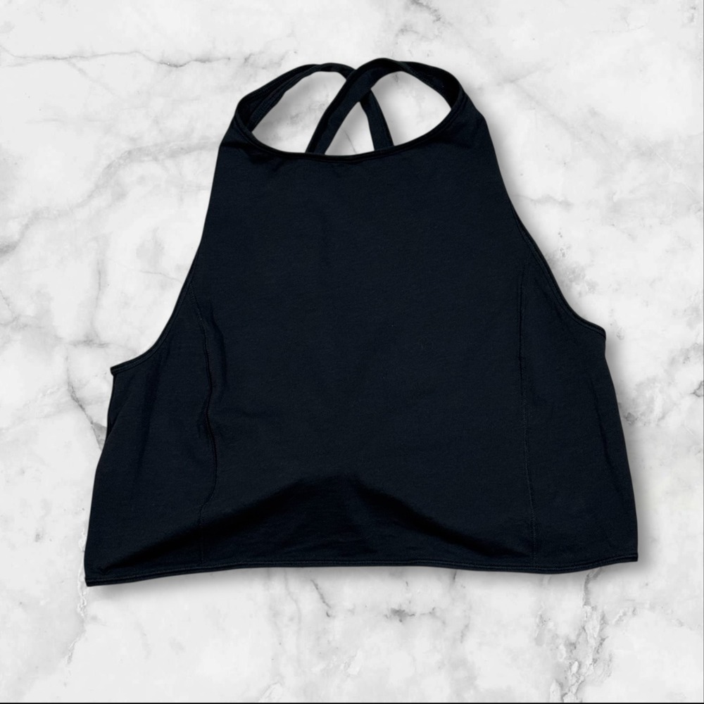 Lululemon Black Crisscross‎ Back Tie Tank Top Women S